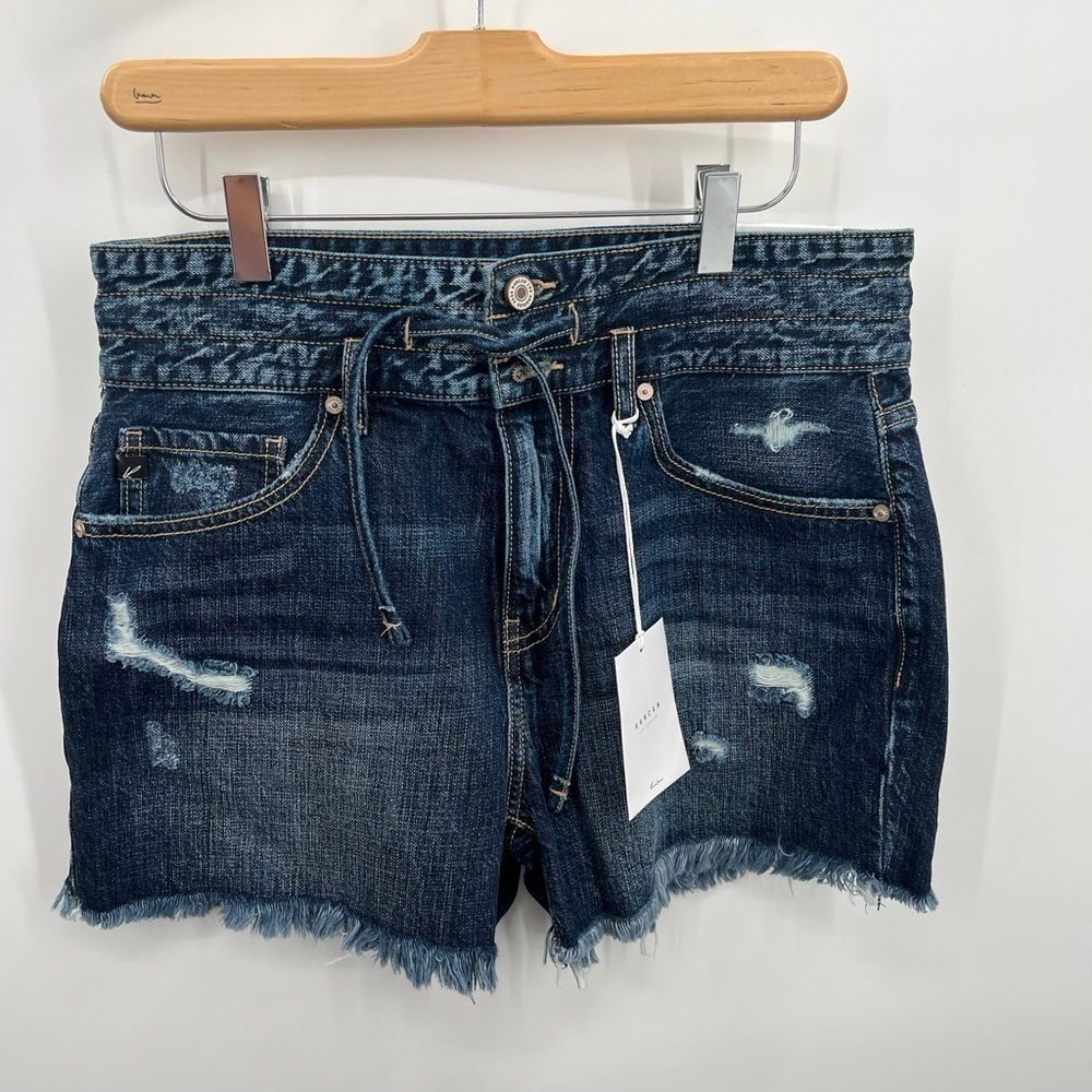 KanCan High Rise Blue Jean Shorts Ladies Large